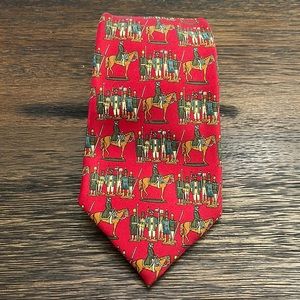 Vintage Salvatore Ferragamo Horse Silk Tie
